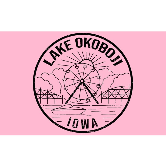 Okoboji Iowa Ia Vintage Okoboji Gifts Iowa Okoboji Lakes Bumper Sticker