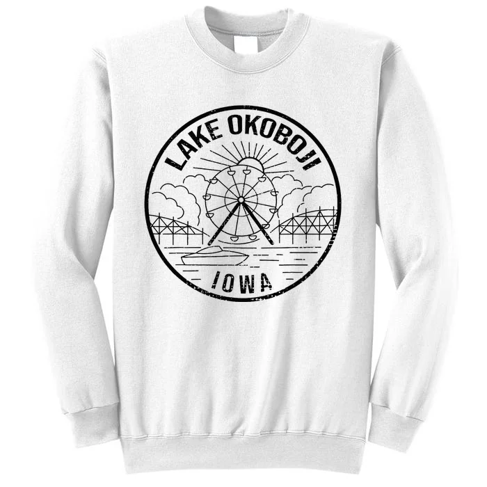 Okoboji Iowa Ia Vintage Okoboji Gifts Iowa Okoboji Lakes Sweatshirt