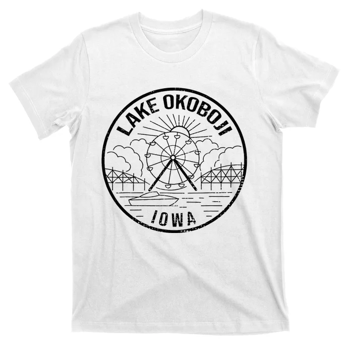 Okoboji Iowa Ia Vintage Okoboji Gifts Iowa Okoboji Lakes T-Shirt