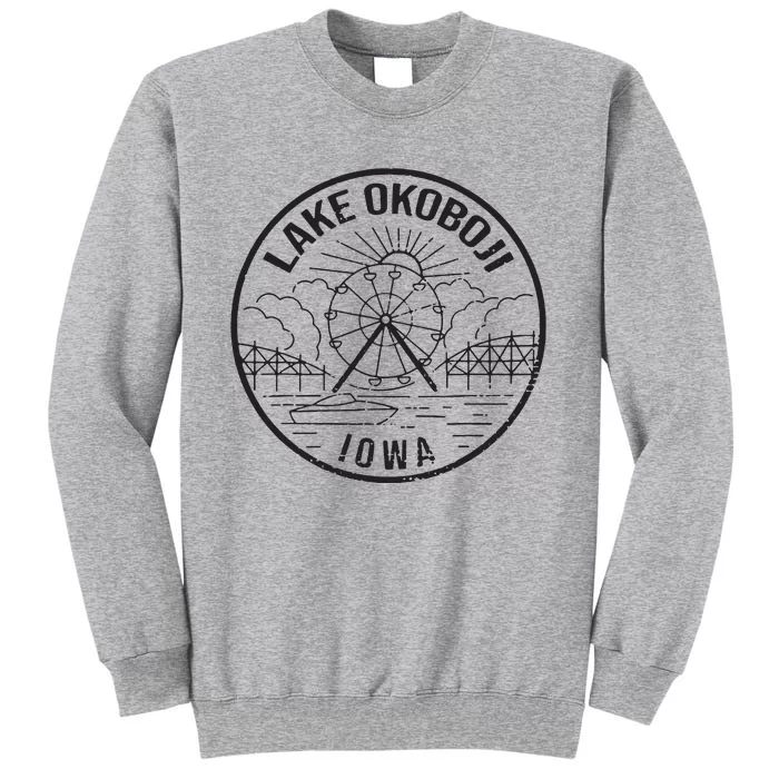 Okoboji Iowa Ia Vintage Okoboji Gifts Iowa Okoboji Lakes Tall Sweatshirt