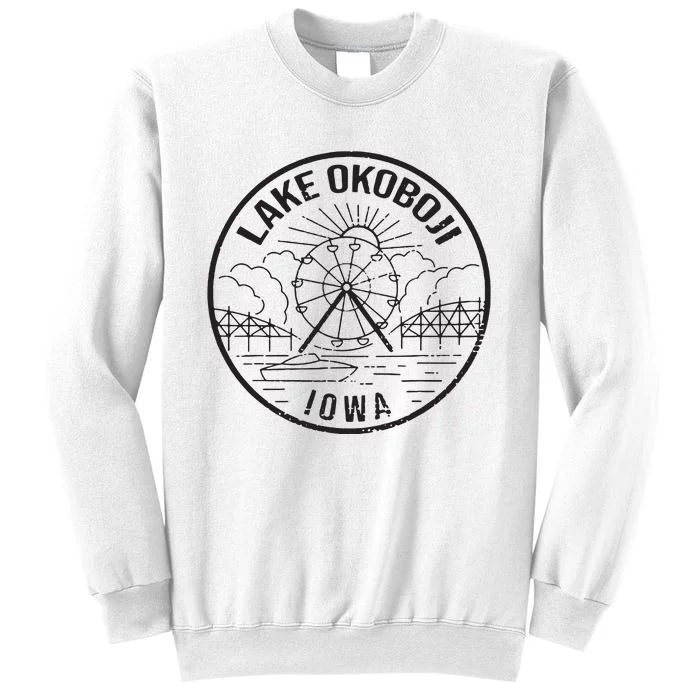 Okoboji Iowa Ia Vintage Okoboji Gifts Iowa Okoboji Lakes Sweatshirt