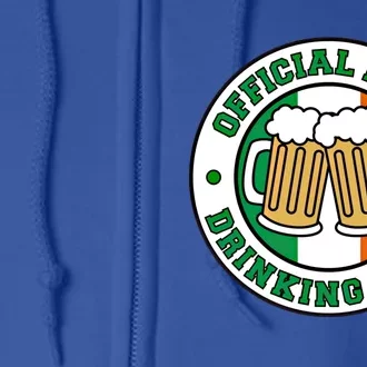 Official Irish Ing Team Flag Of Ireland Beers Funny Funny Gift Full Zip Hoodie