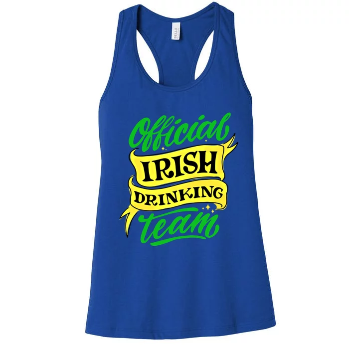 Official Irish Ing Team St Patricks Day Gift Women's Racerback Tank