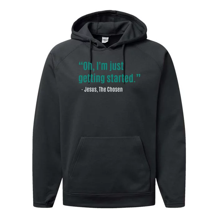 Oh IM Just Getting Started Performance Fleece Hoodie