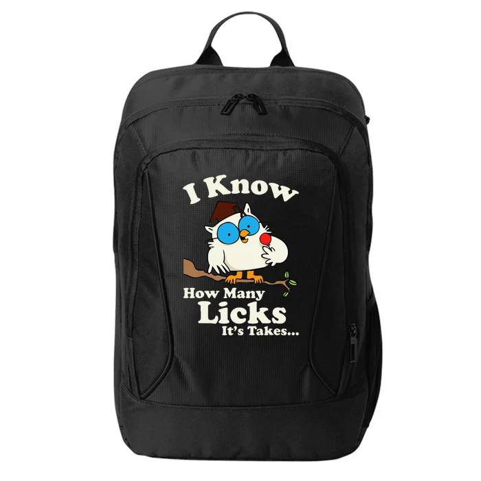 Owl I Know How Many Licks ItS Takes City Backpack