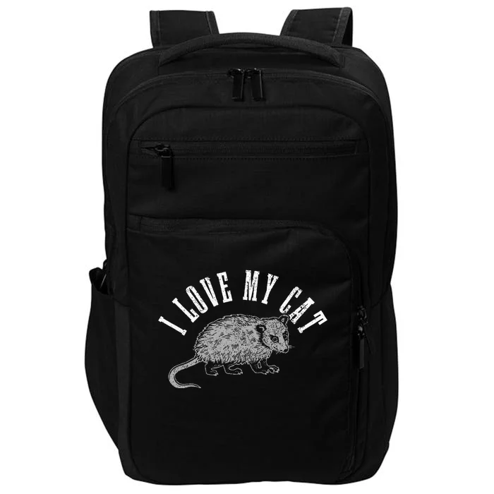 Opossum I Love My Cat Funny Opossum Impact Tech Backpack