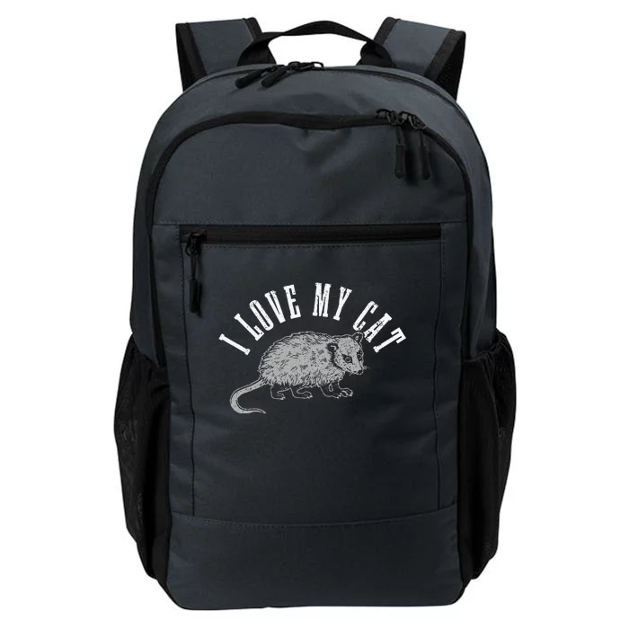 Opossum I Love My Cat Funny Opossum Daily Commute Backpack