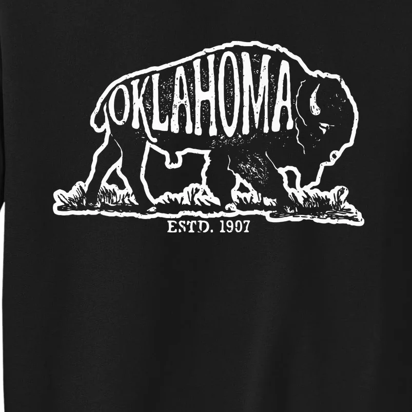 Oklahoma I Love State Arrow Bison Buffalo Sweatshirt