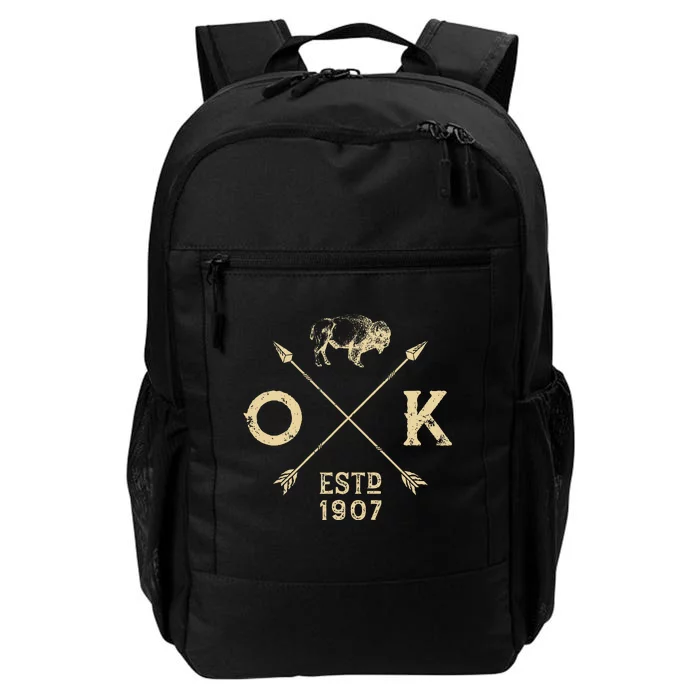 Oklahoma I Love State Arrow Bison Buffalo Daily Commute Backpack