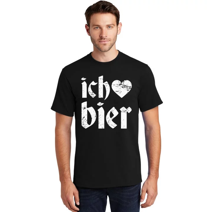 Oktoberfest I Love Beer Ich Heart Bier German Drinking Tall T-Shirt