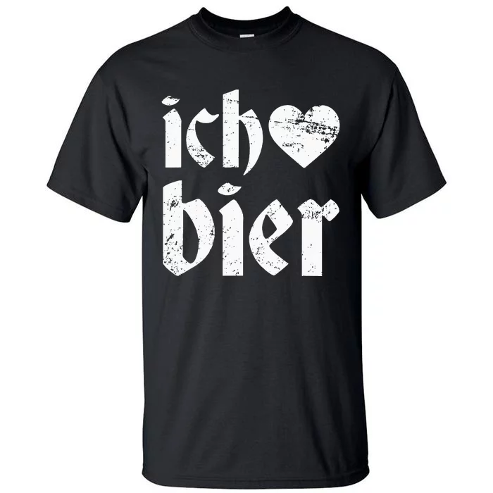 Oktoberfest I Love Beer Ich Heart Bier German Drinking Tall T-Shirt