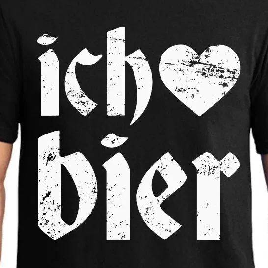 Oktoberfest I Love Beer Ich Heart Bier German Drinking Pajama Set