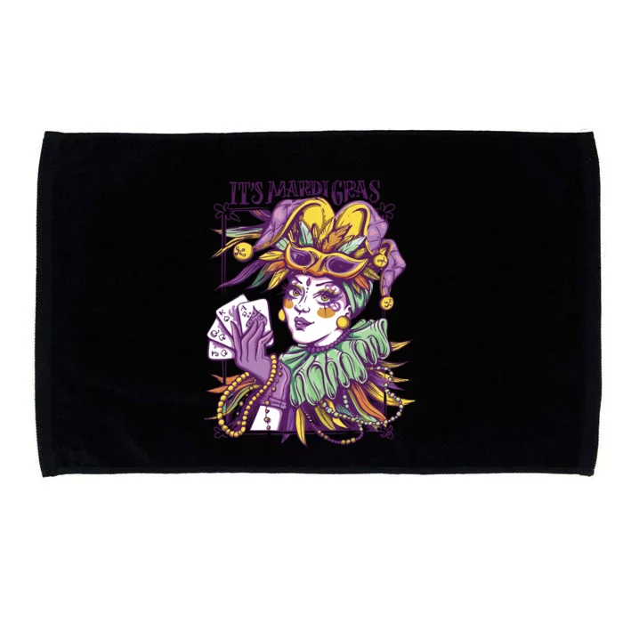 Official It's Mardi Gras Masquerade Fat Tuesday Shrove Gift Microfiber Hand Towel