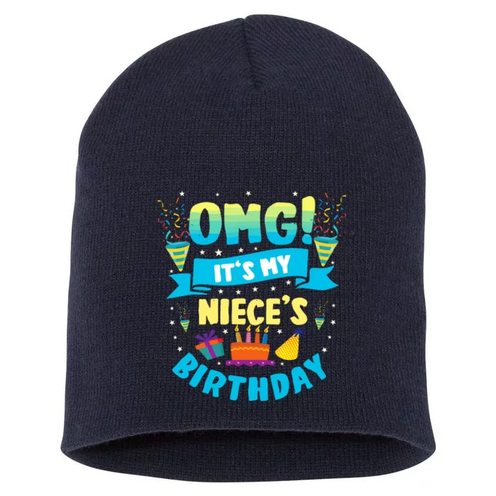 Omg ItS My Niece Birthday Short Acrylic Beanie