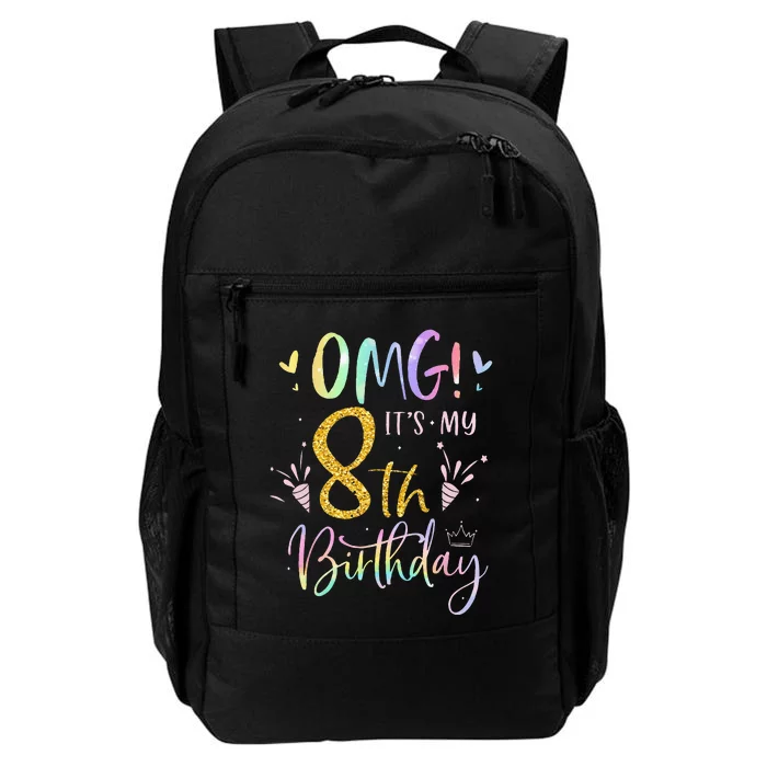 OMG Its My 8th Birthday Gifts Eight 8 Year Old Bday Daily Commute Backpack