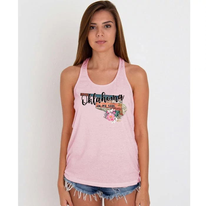 Oklahoma In My Soul Women's Knotted Racerback Tank