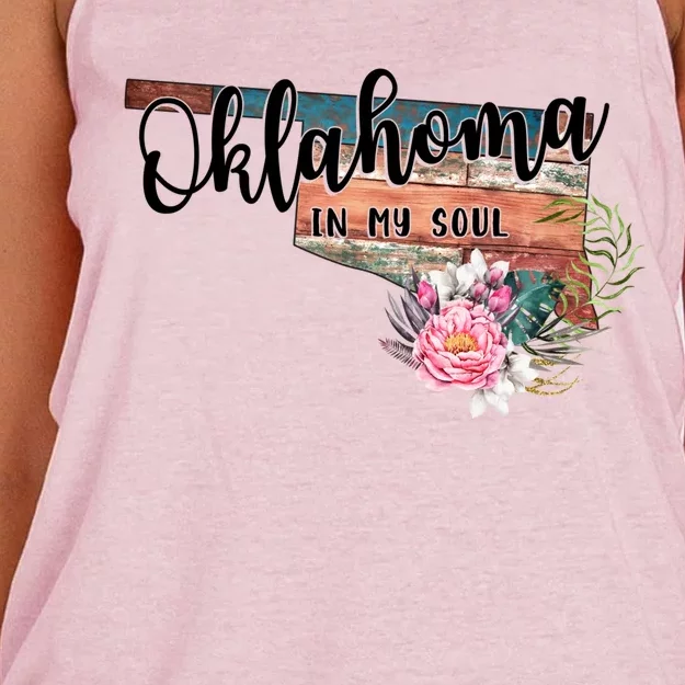 Oklahoma In My Soul Women's Knotted Racerback Tank