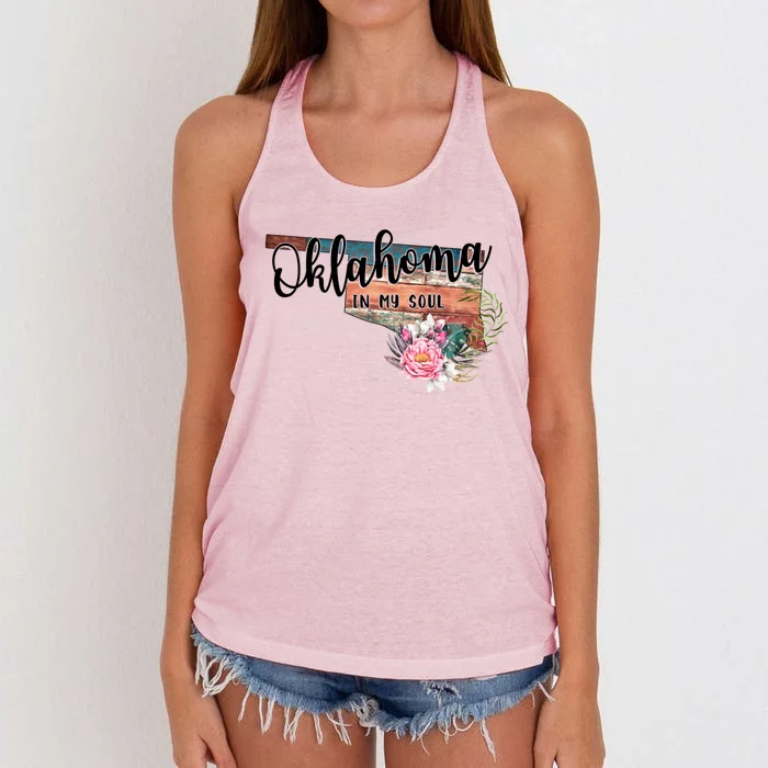 Oklahoma In My Soul Women's Knotted Racerback Tank