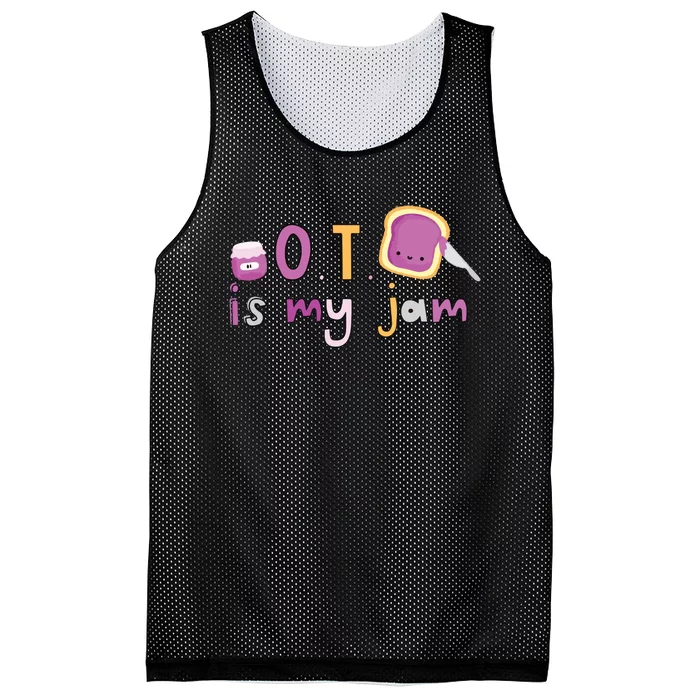 Ot Is My Jam Ot Occupational Therapy Mesh Reversible Basketball Jersey Tank