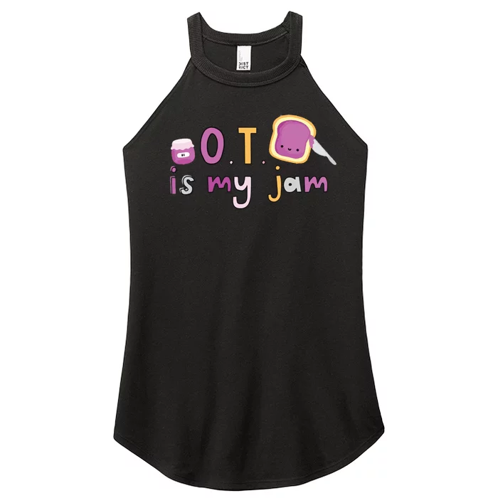 Ot Is My Jam Ot Occupational Therapy Women’s Perfect Tri Rocker Tank