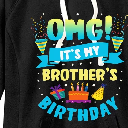 OMG It's My Brother Birthday Women's Fleece Hoodie