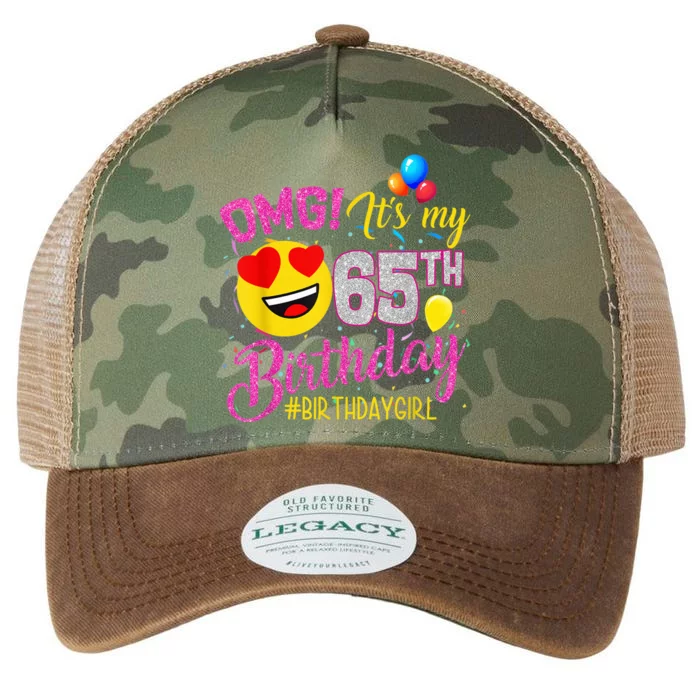 OMG It's My 65th Birthday Girl Shirts 65 Years old Birthday Legacy Tie Dye Trucker Hat