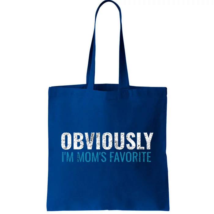 Obviously Im Moms Favorite Cute Gift Sarcastic Vintage Funny Cute Gift Tote Bag