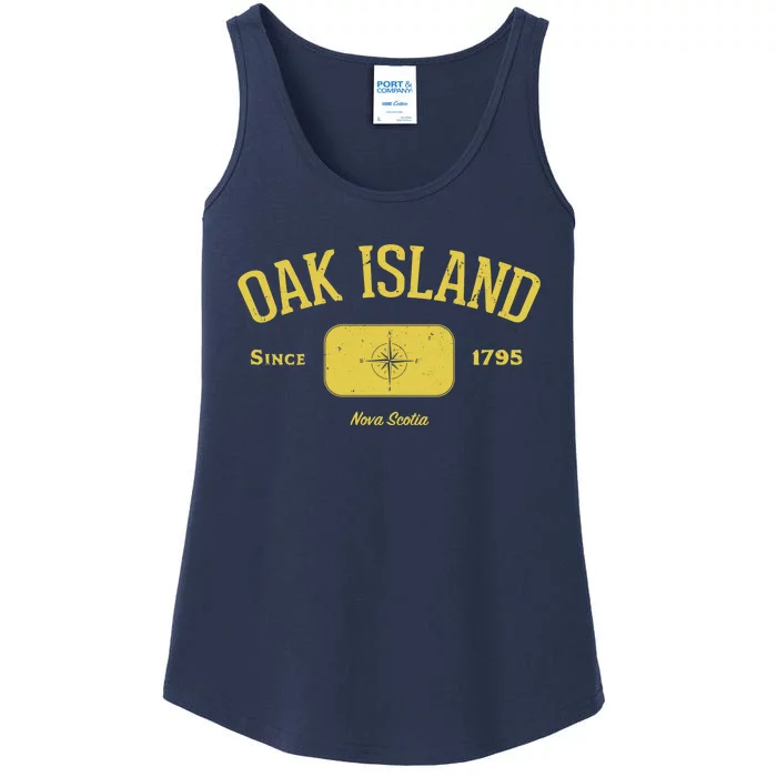 Oak Island Nova Scotia Compass Design Ladies Essential Tank