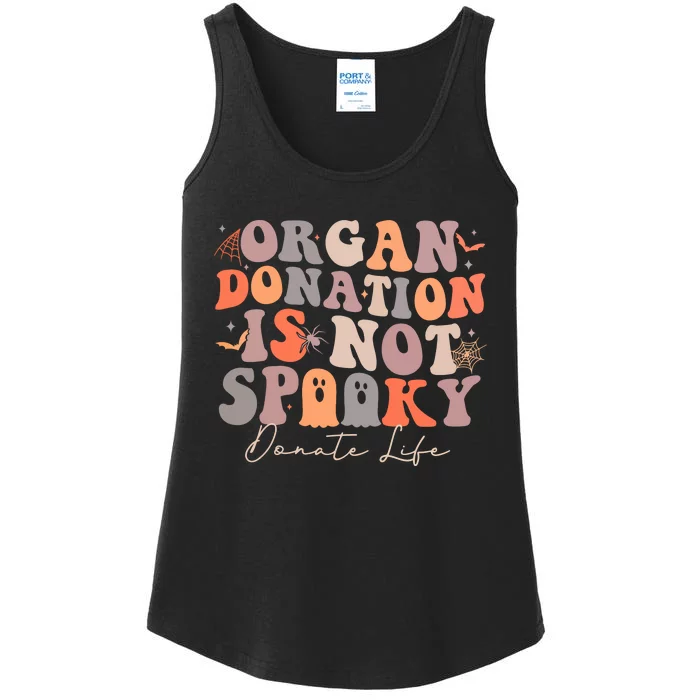 Organ Is Not Spooky Halloween Ghoul Donate Life Ladies Essential Tank