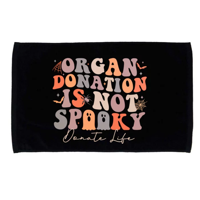 Organ Is Not Spooky Halloween Ghoul Donate Life Microfiber Hand Towel