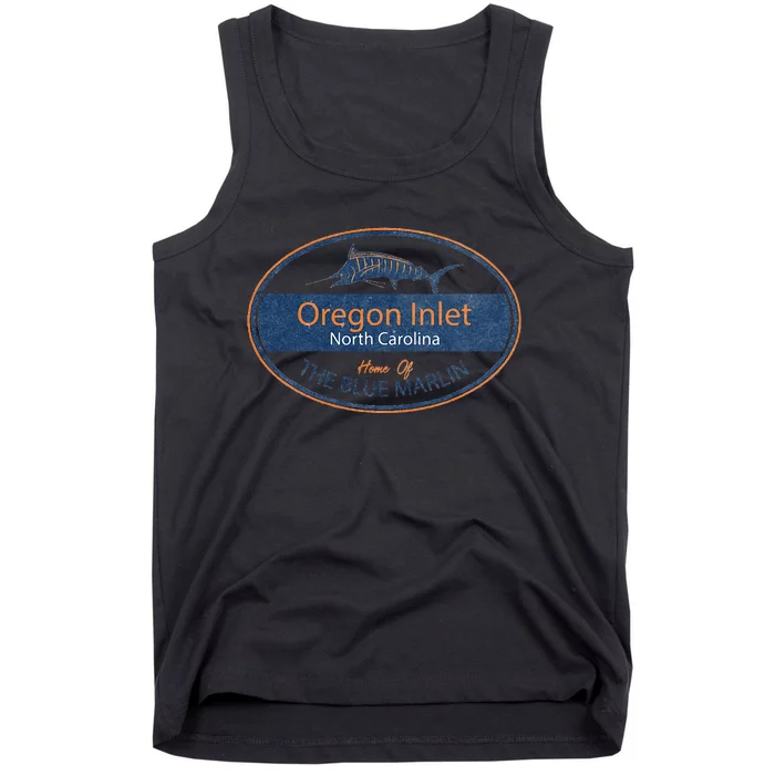 Oregon Inlet North Carolina Home Of The Blue Marlin Tank Top