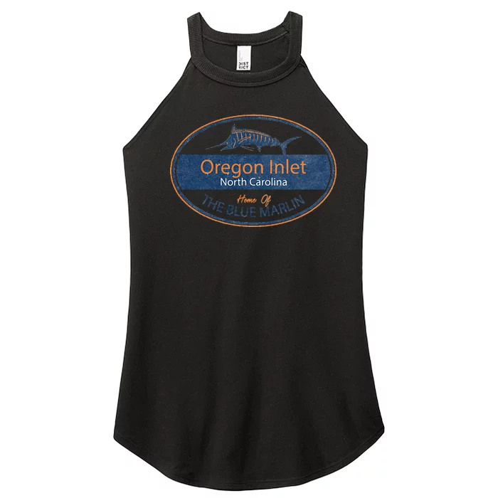 Oregon Inlet North Carolina Home Of The Blue Marlin Women’s Perfect Tri Rocker Tank