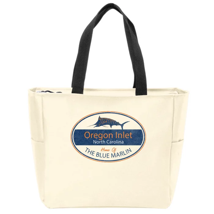 Oregon Inlet North Carolina Home Of The Blue Marlin Zip Tote Bag