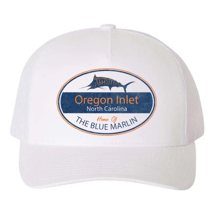 Oregon Inlet North Carolina Home Of The Blue Marlin Yupoong Adult 5-Panel Trucker Hat