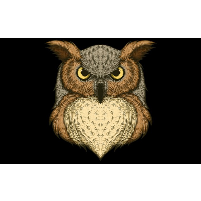 Owl Illustration Bumper Sticker