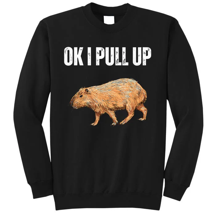 Ok I Pull Up Capybara Shirt Funny Capybara Meme Ok I Pull Up Sweatshirt