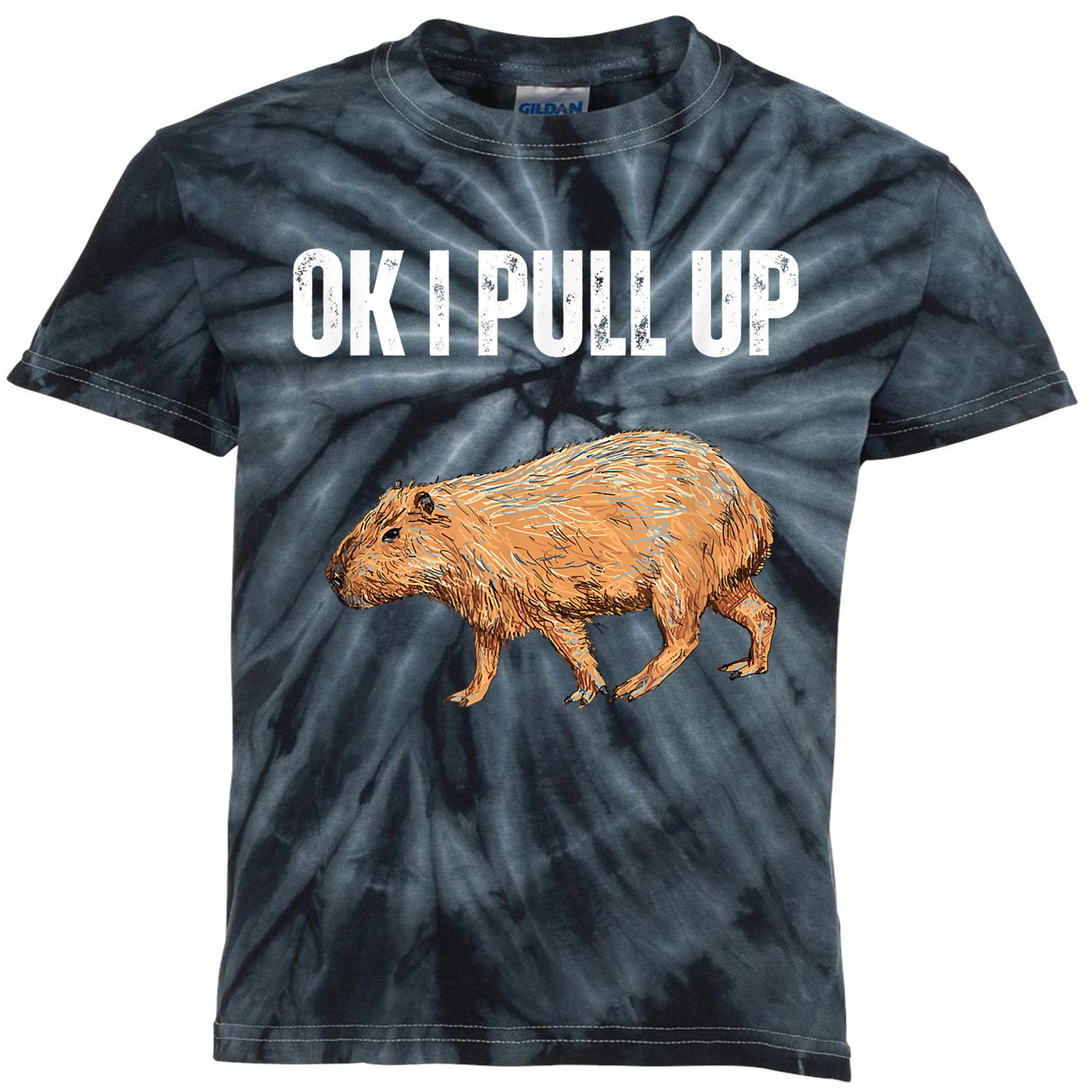 Ok I Pull Up Capybara Shirt Funny Capybara Meme Ok I Pull Up Kids Tie ...