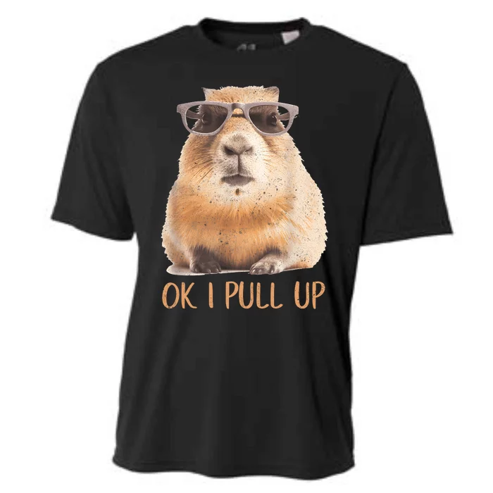 Ok I Pull Up Capybara Cooling Performance Crew T-Shirt