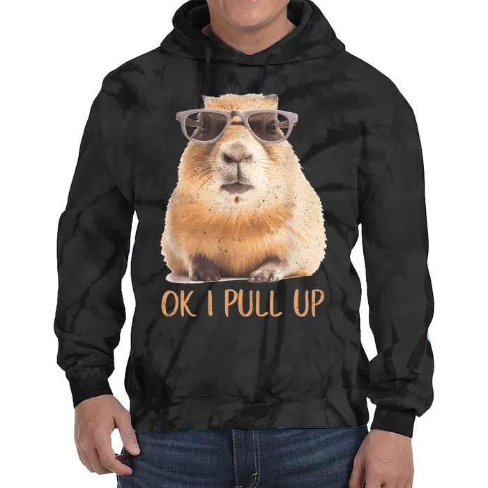 Ok I Pull Up Capybara Tie Dye Hoodie