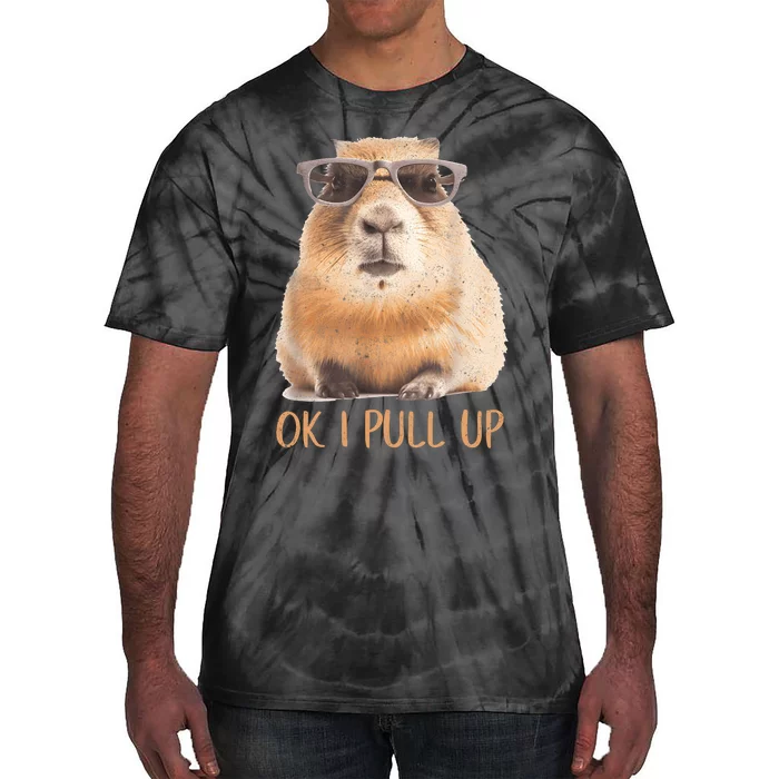 Ok I Pull Up Capybara Tie-Dye T-Shirt