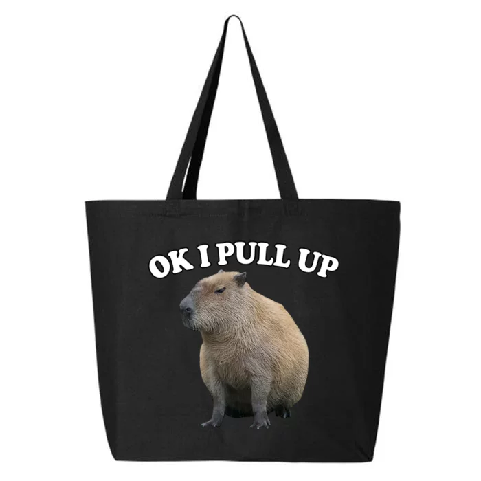 Ok I Pull Up Capybara 25L Jumbo Tote