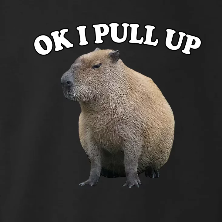 Ok I Pull Up Capybara Toddler Hoodie