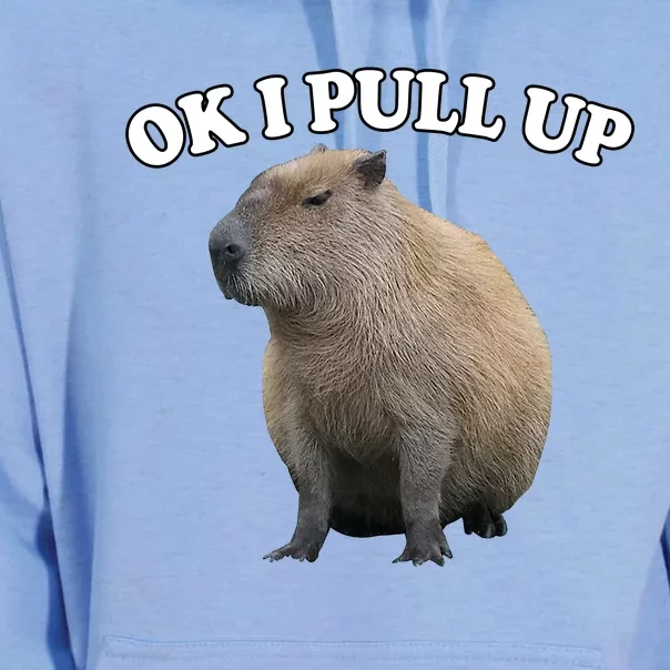 Ok I Pull Up Capybara Unisex Surf Hoodie