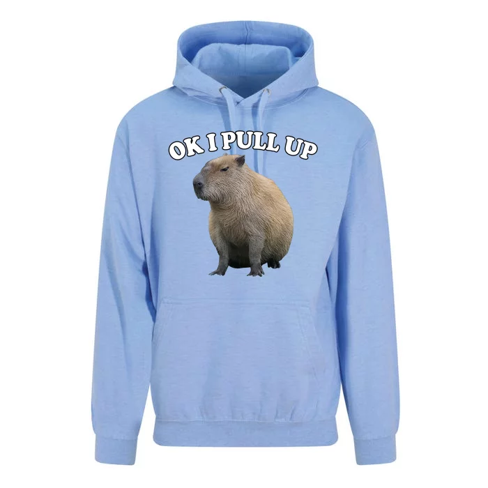 Ok I Pull Up Capybara Unisex Surf Hoodie