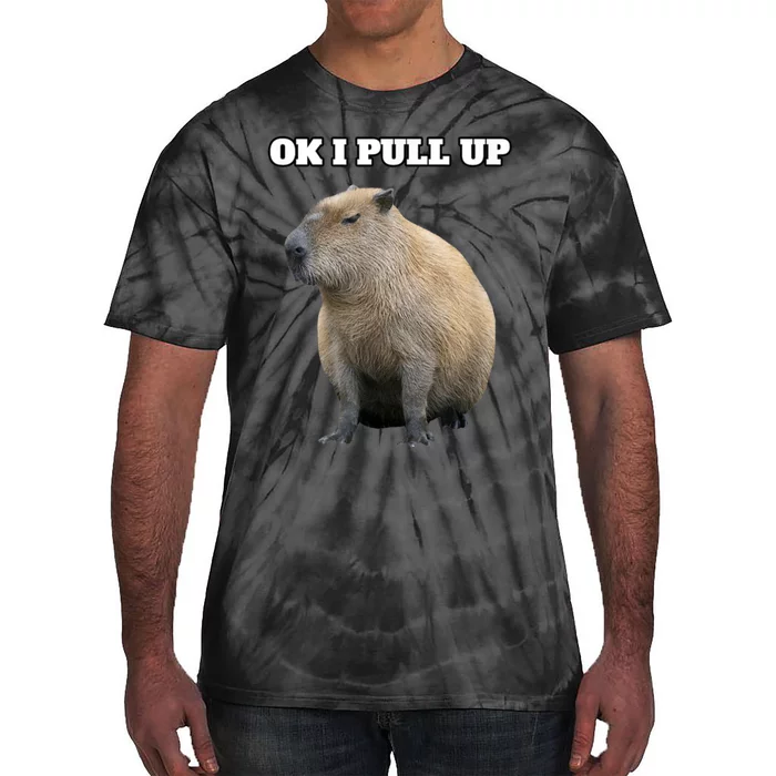 Ok I Pull Up Capybara Tie-Dye T-Shirt