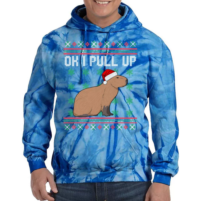 Ok I Pull Up Capybara Ugly Christmas Sweater Internet Meme Gift Tie Dye Hoodie