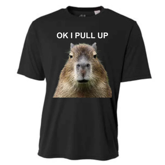 Ok I Pull Up Capybara Cooling Performance Crew T-Shirt