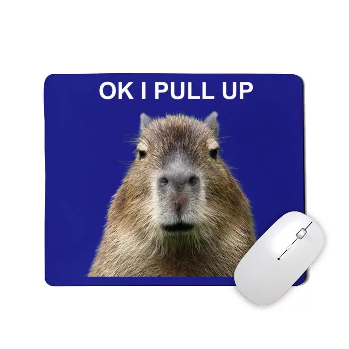 Ok I Pull Up Capybara Mousepad