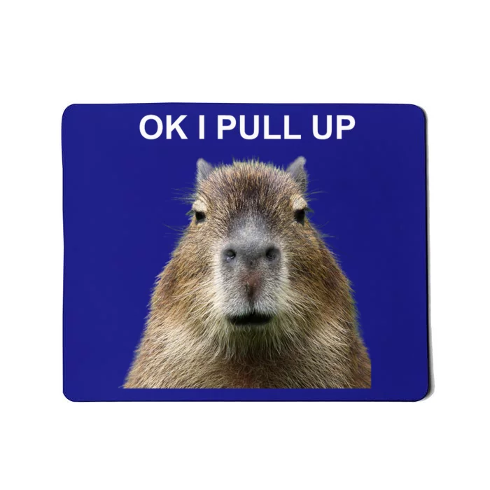 Ok I Pull Up Capybara Mousepad