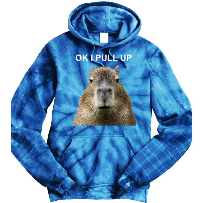 Ok I Pull Up Capybara Tie Dye Hoodie